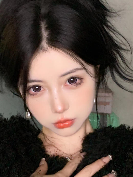 大直径年抛 Sheepcon系列元气白桃粉美瞳 直径14.5着色14.4韩国产 商品图6