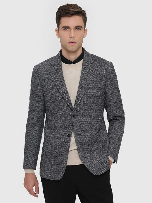 callisto深灰绵羊毛混纺单西 FRFJK132C 商品图0