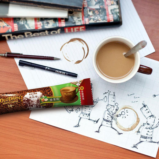 旧街场3合1榛果味白咖啡304g 商品图1