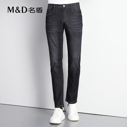 【菁英同款】名盾男士牛仔裤夏季薄款直筒中腰休闲耐磨长裤36511 商品图5