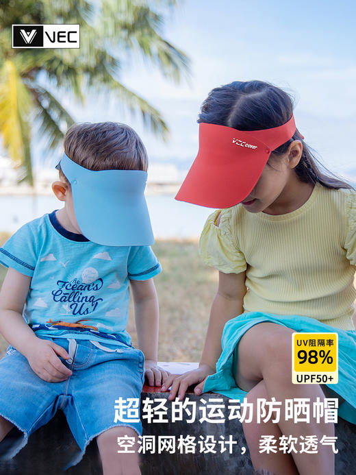 冲❗️49元抢今年最值得入的🔜【VEC超轻空顶运动防晒帽】👍UPF50+高效防晒☀️超柔软、超轻便❤️空顶设计不勒头💯可调节头围😍一家老小通用款🥳亲子户外硬核防晒必备‼️ 商品图0