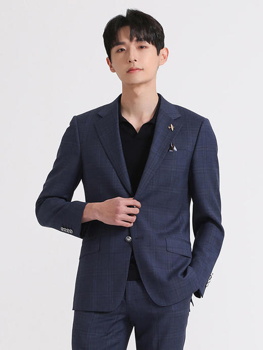 callisto藏青全棉羊毛西服 SSBWJ002C 商品图0