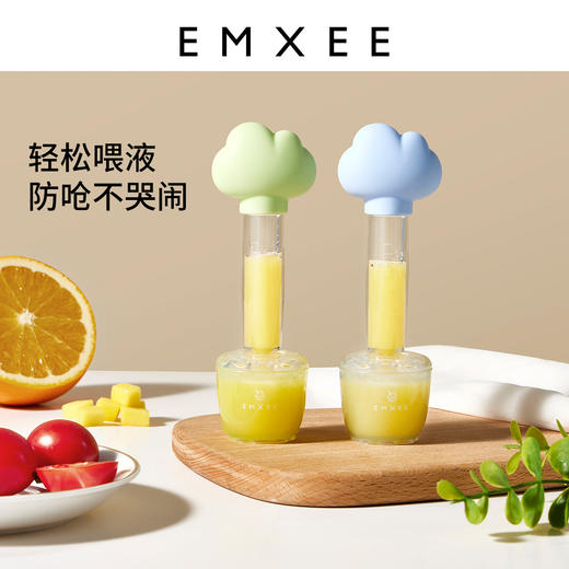 【母婴用品】嫚熙云朵滴管喂药器婴儿防呛液态硅胶婴儿喂水神器喂药神器滴管式 商品图0