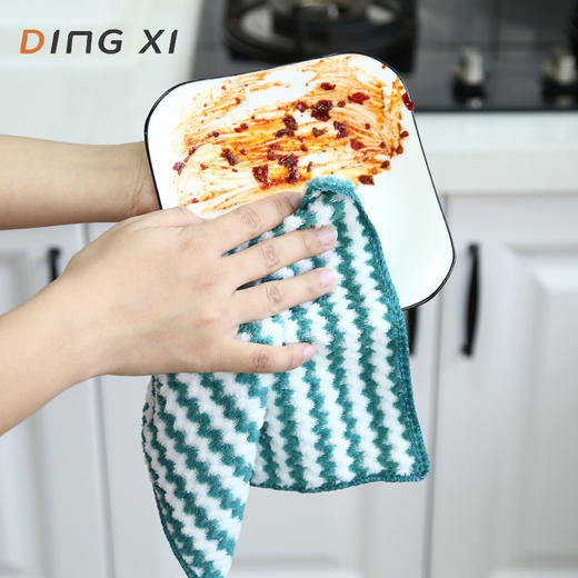 「10片装！加厚款」阳离子洗碗布厨房用品抹布吸水居家日用清洁工具百洁布 商品图0