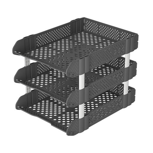 齐心 B2069 折叠文件盘（三层） 商品图1