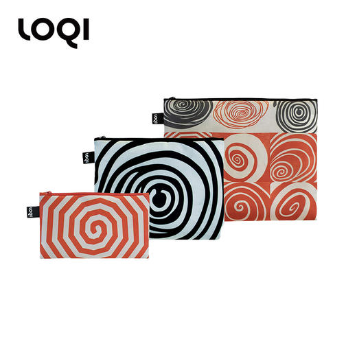 【收纳袋】德国LOQI 博物馆系列 螺旋系列ZP.LB 时尚艺术环保收纳袋  文具数码配件收纳整理套包洗漱化妆防泼水   路易斯·布尔乔亚 商品图0