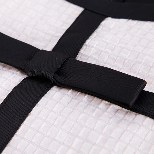 RF8E7斯尔丽瑟俪2023春夏新款撞色拼接高腰节显腿长显瘦减龄女连衣裙 商品图4