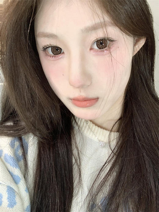 正品年抛| Focusmoon系列杏奶棱镜美瞳 |直径14.5着色13.9 韩国产 商品图7