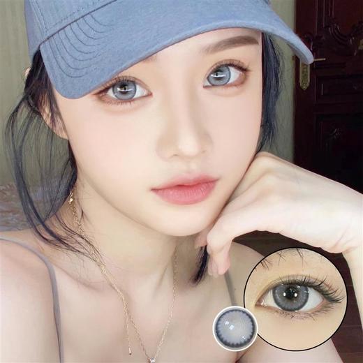 正品年抛 Leenscolor系列大奶片灰美瞳 直径14.5着色13.8 韩国产 商品图0
