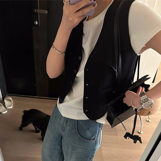 裁缝学苑AX54口袋短袖t恤纸样女装夏季新款上衣打底T服装衣服打板 商品图4