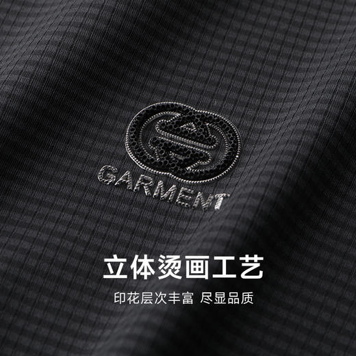 【新款DG】大依优型暗纹肌理圆领短袖T恤夏季加肥加大肥佬宽松透气大码男士上衣休闲 商品图3