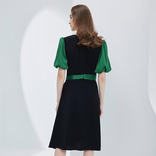 NF884斯尔丽瑟俪2023夏季新款收腰显瘦OL气质连衣裙 商品图1