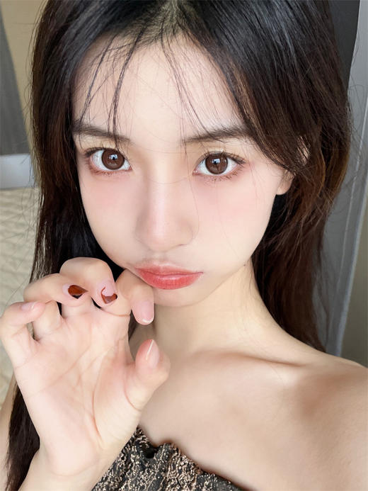 正品年抛| Focusmoon系列杏奶棱镜美瞳 |直径14.5着色13.9 韩国产 商品图9