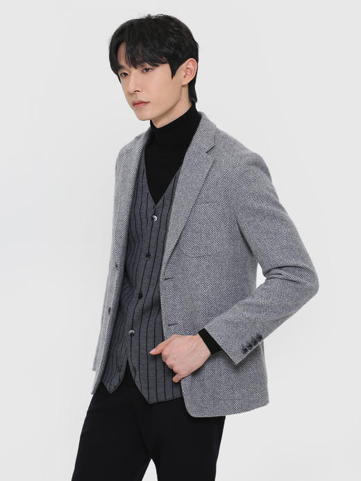 callisto浅灰山羊绒混纺便西 FRFJK146H GY 商品图1