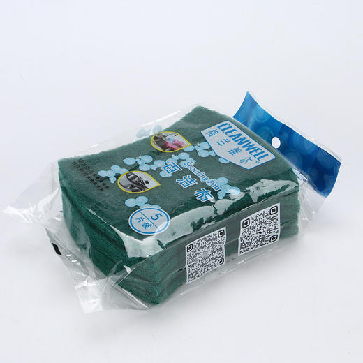 「5片装」百洁布金刚砂5片装 洗碗布厨房用品家用清洁工具含砂百洁布 商品图2