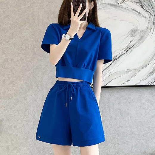 裁缝学苑AS31 新款Polo领短袖运动服套装纸样女装V领上衣短裤打版 商品图3