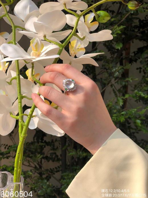 3060504，玻璃蛋面戒指。具体价格微信咨询 商品图4