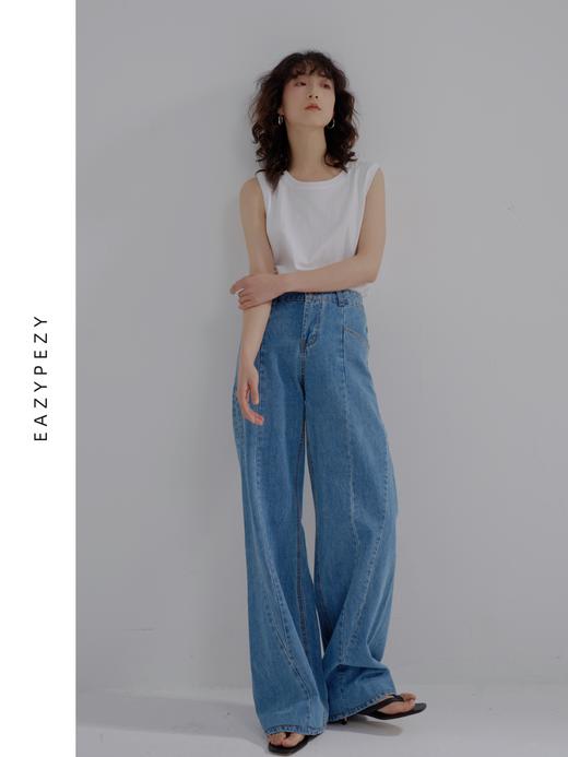 EAZYPEZY 2023SS 圆领长绒棉无袖背心T恤 商品图3