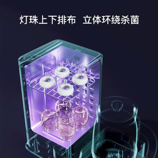 孕贝九合一奶瓶消毒柜带烘恒温水壶恒温壶调奶器二合一X18P   XHR 商品图1