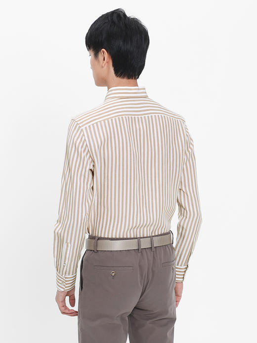 callisto卡其条纹全棉法式领衬衫  SRSTL048C 商品图2