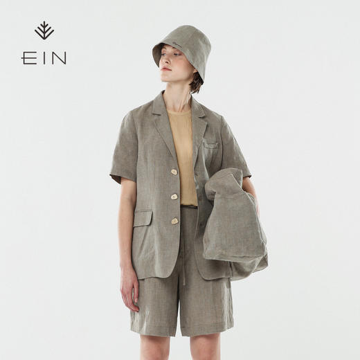 EIN文艺复古呼吸感亚麻包EA0404321 商品图1