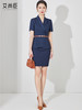职业装西装套装裙女夏季薄款空姐制服气质工作服酒店前台OL工作装 商品缩略图3