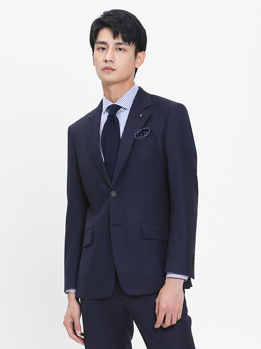 callisto高阶商务系列藏青精仿全羊毛西服 商品图2