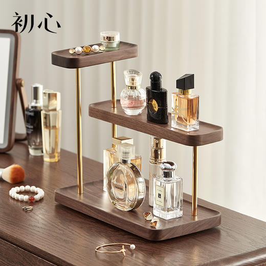 初心| 三层置物架摆放香水盲盒手表卧室玄关 商品图0
