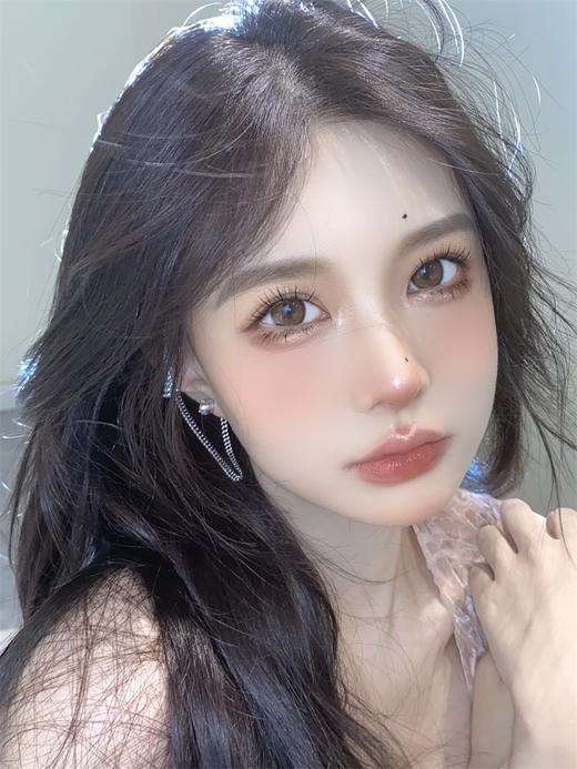 正品年抛| Focusmoon系列杏奶棱镜美瞳 |直径14.5着色13.9 韩国产 商品图5