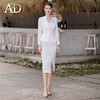 AD高端职场女装2023新款白色西装套装女士职业装两件套工作服正装 商品缩略图1