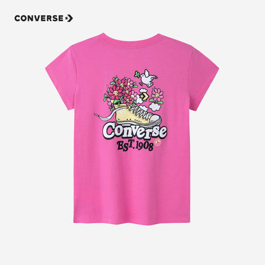 CONVERSE 夏 大童小童婴童 短袖T恤 CNVG-TE-D635 商品图7