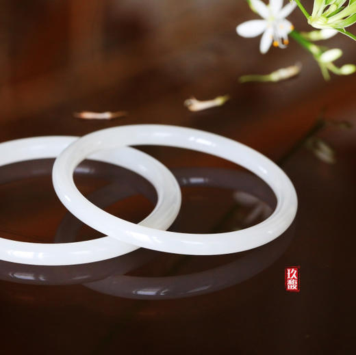 和田玉（白玉）手镯 —叮当镯（圈口请留言备注） 商品图5