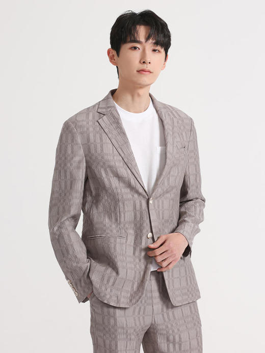 callisto卡其铜氨混纺休闲便西套装 SSFJK179C 商品图1