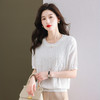 冰丝针织衫，薄款钉珠上衣中年妈妈夏装洋气宽松小衫CC-38-607 商品缩略图2