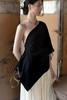 Ashlyn  黑白PAULINE不对称斜肩上衣 商品缩略图1