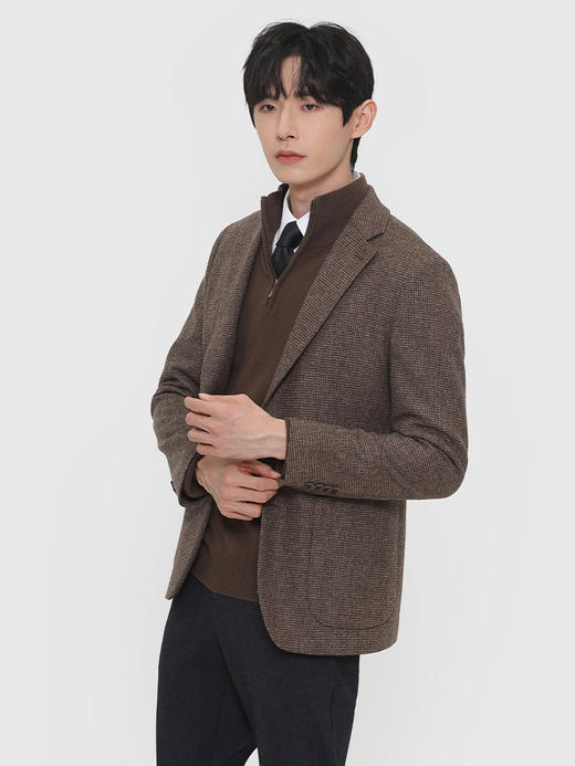 callisto咖啡色全羊毛休闲便西 FRFJK025H 商品图1