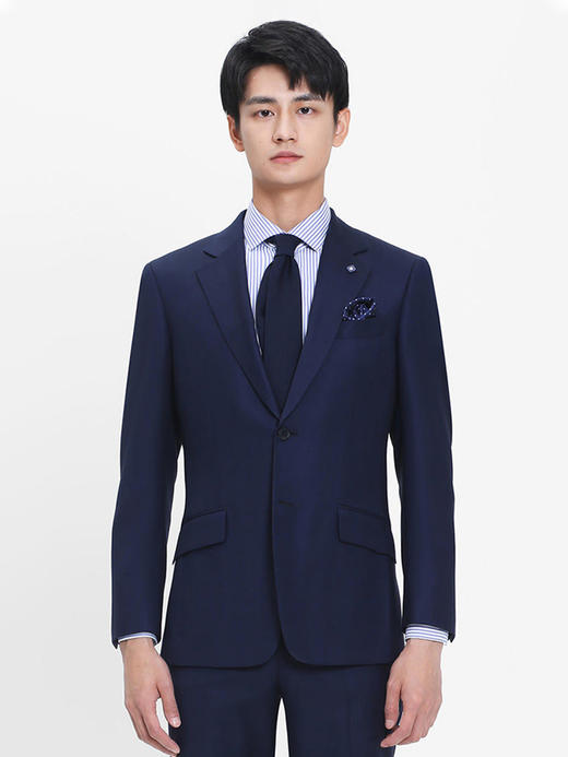 callisto高阶商务系列藏青精仿全羊毛西服 商品图1