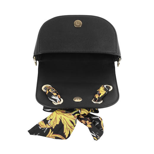 【现货超惠秒】Versace 女士 标志丝巾绑带链条单肩包 11384 商品图5