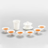 鸣盏 羊脂玉瓷茶具八件套家用功夫茶具MZ8010[福利品] 商品缩略图11