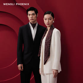 凤凰之家“传奇”88厘米双面印花真丝大方巾