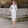 AD高端职场女装2023新款白色西装套装女士职业装两件套工作服正装 商品缩略图2