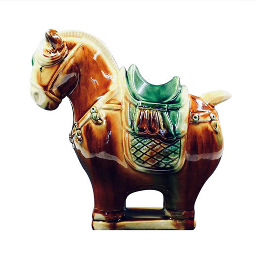 西安博物馆唐三彩陶瓷马手工文创复古摆件 商品图4