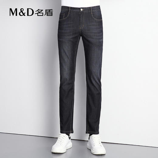 【菁英同款】名盾男士牛仔裤夏季薄款直筒中腰休闲耐磨长裤36511 商品图1