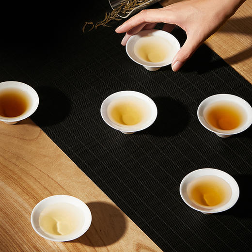鸣盏 羊脂玉瓷茶具八件套家用功夫茶具MZ8010[福利品] 商品图3
