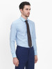 callisto浅蓝鱼骨纹全棉法式领衬衫  SRSTL025C 商品缩略图1