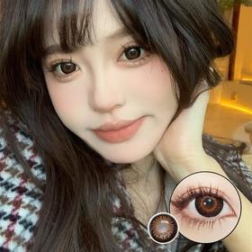 正品年抛| Hushlens系列枫糖玫瑰美瞳 |直径14.5着色13.9 |韩国产