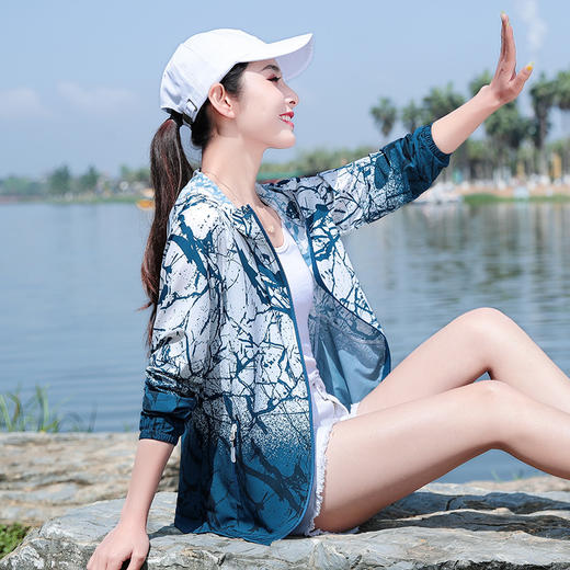 春夏衣女迷彩透气单层薄款速干外套，男户外登山皮肤运动风衣TR-XX5583 商品图6