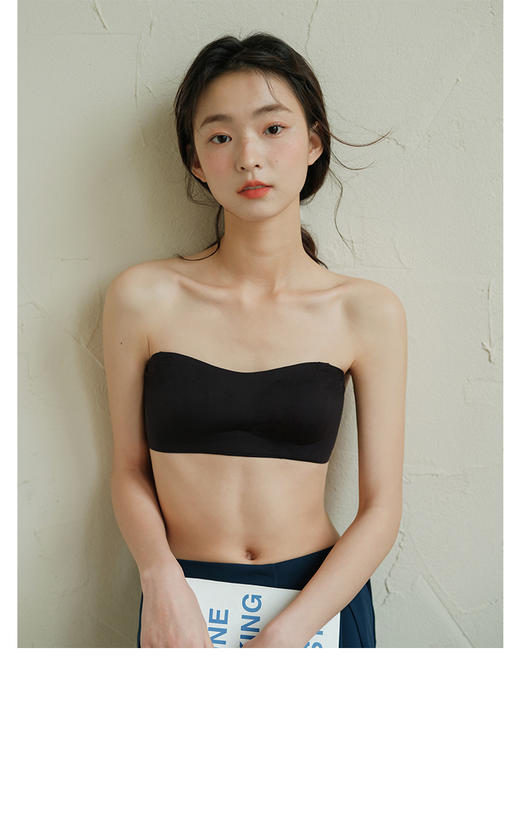 【无痕兔耳无肩带防滑两穿】Bra 薄款抹胸内衣女小胸聚拢文胸夏 商品图1