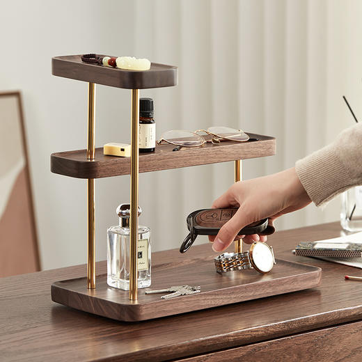 初心| 三层置物架摆放香水盲盒手表卧室玄关 商品图7