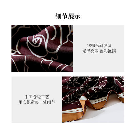 凤凰之家“依然法兰西”103厘米双面印花真丝大方巾 商品图3
